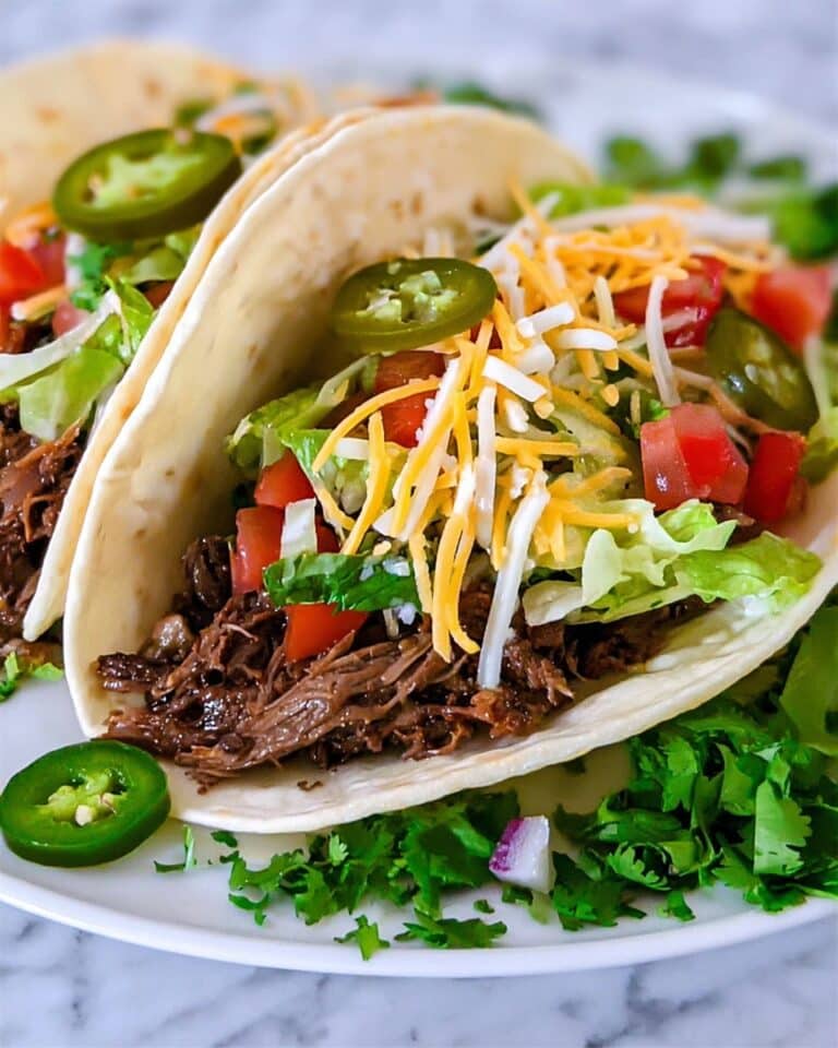 Slow Cooker Low Carb Beef Chuck Tacos Recipe