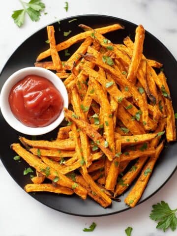 Healthy Baked Sweet Potato Fries Recipe