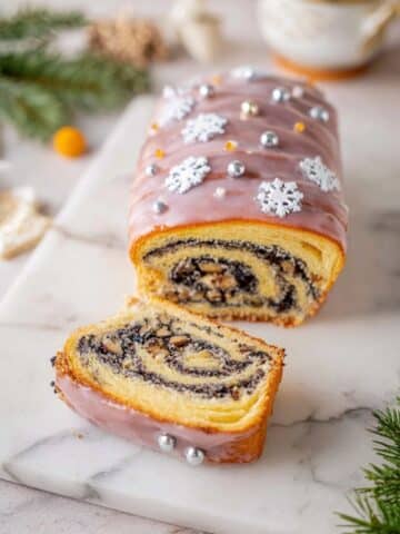 Poppy Seed Roll with Candied Orange and Nuts Recipe