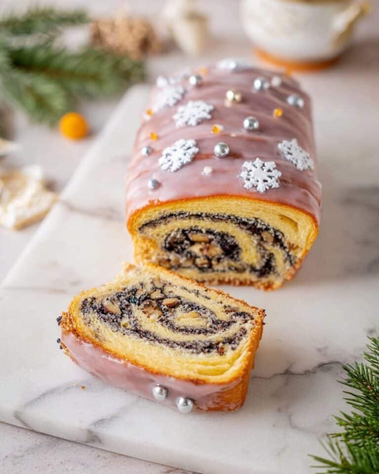 Poppy Seed Roll with Candied Orange and Nuts Recipe