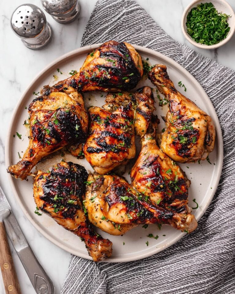 Grilled Chicken Drumsticks and Thighs Marinaded in Buttermilk and Sriracha Recipe