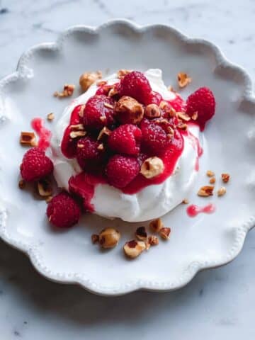 Raspberry & Toasted Hazelnut Meringues Recipe