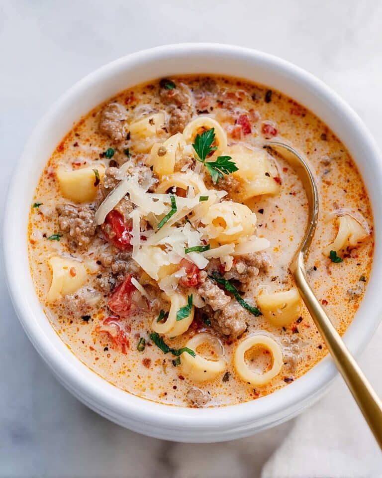 Creamy Parmesan Italian Sausage Soup Recipe