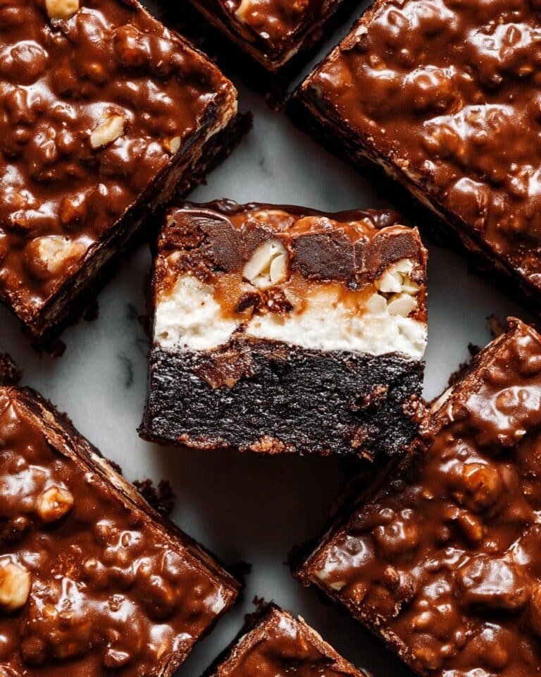 Peanut Butter Chocolate Rice Krispies Marshmallow Brownies Recipe