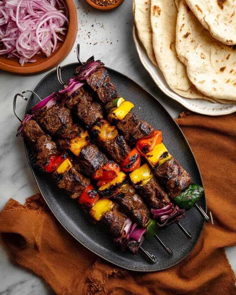 Skewers (Shish Kebab with Baharat Marinade) Recipe